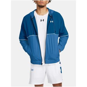 Modrá pánská sportovní bunda Under Armour UA Baseline Woven obraz