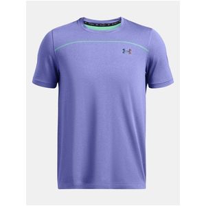 Fialové pánské tričko Under Armour UA Rush Seamless Wordmark SS obraz