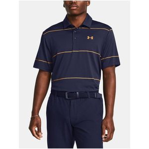 Tmavě modré pánské tričko Under Armour UA Playoff 3.0 Stripe Polo obraz