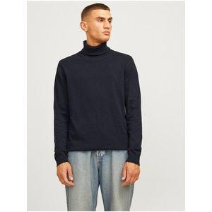 Tmavě modrý pánský rolák Jack & Jones Basic obraz