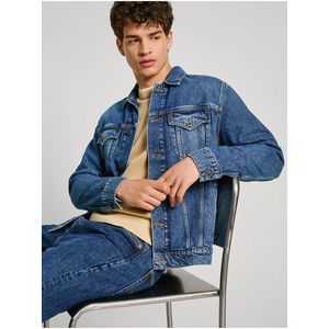 Modrá pánská džínová bunda Pepe Jeans obraz