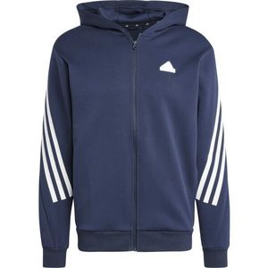 adidas FUTURE ICONS 3-STRIPES FULL ZIP HOODIE Pánská mikina, tmavě modrá, velikost obraz