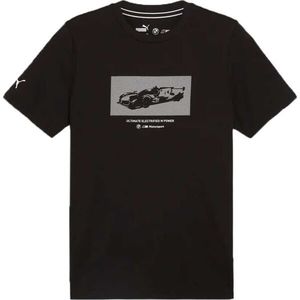 Puma BMW M MOTORSPORT NEW ESSENTIALS CAR CRAPHIC TEE Pánské triko, černá, velikost obraz