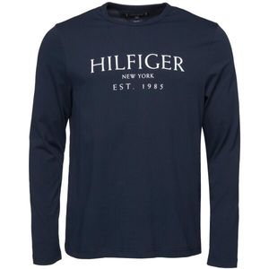 Tommy Hilfiger BIG HILFIGER LS TEE Pánské triko, tmavě modrá, velikost obraz