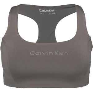 Calvin Klein WO - SPORTS BRA MEDIUM SUPPORT Dámská podprsenka, tmavě šedá, velikost obraz