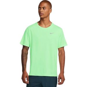 Nike DRI-FIT MILER Pánské tréninkové tričko, světle zelená, velikost obraz