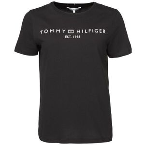 Tommy Hilfiger LOGO CREW NECK Dámské triko, černá, velikost obraz