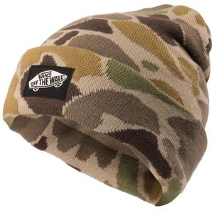 Vans CLASSIC TALL CUFF BEANIE Čepice, khaki, velikost obraz