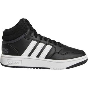 adidas HOOPS 3.0 MID K Dětské kotníkové tenisky, černá, velikost 38 2/3 obraz