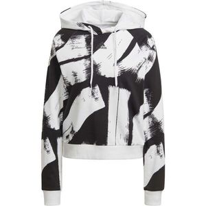 adidas AOP HOODIE Dámská mikina, bílá, velikost obraz