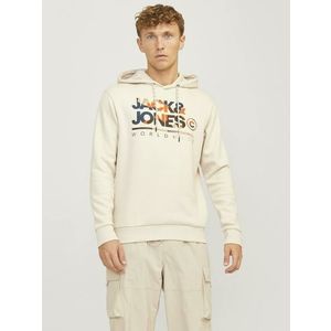 Jack & Jones Mikina Béžová obraz