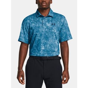 Under Armour UA Playoff 3.0 Printed Polo Triko Modrá obraz