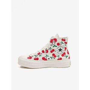 Converse Chuck Taylor All Star Lift Platform Cherries Tenisky Bílá obraz