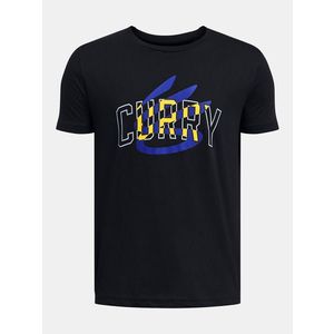 Under Armour Curry Logo Triko dětské Černá obraz