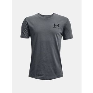 Under Armour UA Sportstyle Left Chest SS Triko dětské Šedá obraz