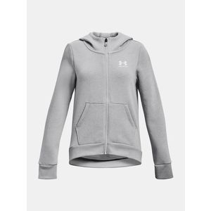 Under Armour Rival Fleece LU FZ Hoodie Mikina dětská Šedá obraz