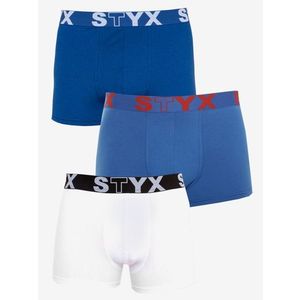 Styx Boxerky 3 ks Modrá obraz