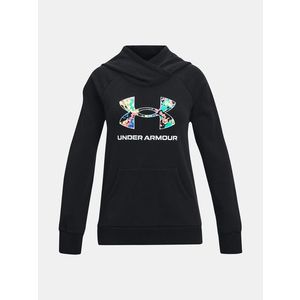 Under Armour Rival Logo Hoodie Mikina dětská Černá obraz