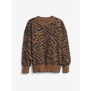 GAP Novelty Slouchy Svetr dětský Hnědá obraz