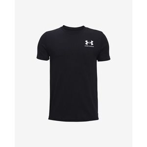 Under Armour Sportstyle Left Chest Triko dětské Černá obraz