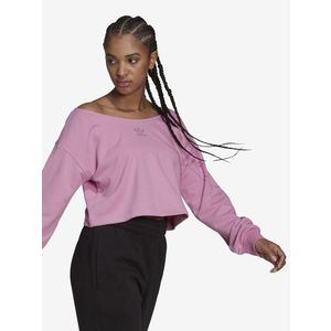 adidas Originals Slouchy Crop top Růžová obraz