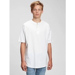 GAP TW SS Henley Triko dětské Bílá obraz