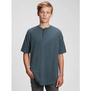 GAP TW SS Henley Triko dětské Šedá obraz