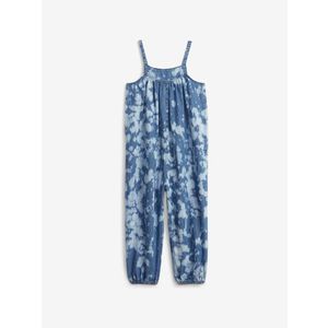 GAP Tie-Dye Denim Overal dětský Modrá obraz