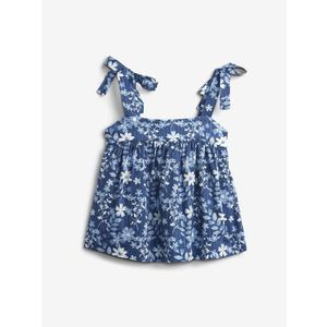 GAP Floral Top dětský Modrá obraz