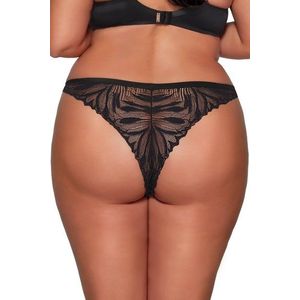 Kalhotky Ava Lingerie Yasemin - brazilky Černá 2XL obraz