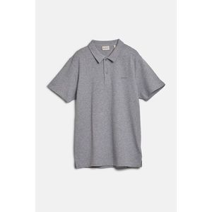 POLOKOŠILE GANT WAFFLE TEXTURE SS-PIQUE GREY MELANGE obraz