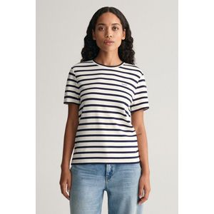 TRIČKO GANT STRIPED SS T-SHIRT CLASSIC BLUE obraz