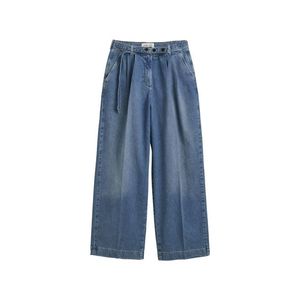 DŽÍNY GANT LOW LOOSE BELTED JEANS MID BLUE obraz