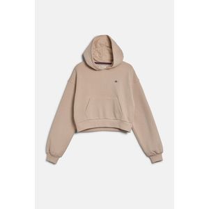 MIKINA GANT SHIELD CROPPED SWEAT HOODIE SOFT OAT obraz