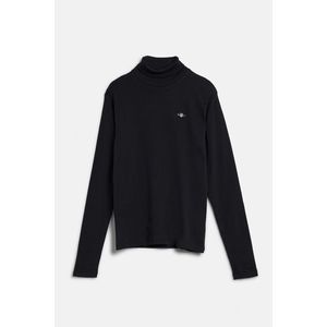 TRIČKO GANT SHIELD LS TURTLENECK BLACK obraz