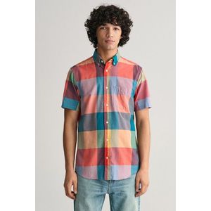 KOŠILE GANT REG INDIAN MADRAS SS SHIRT PUMPKIN ORANGE obraz