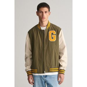 BUNDA GANT LIGHT VARSITY JACKET SOFT OAT obraz