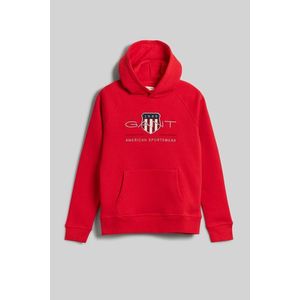 MIKINA GANT ARCHIVE SHIELD HOODIE BRIGHT RED obraz