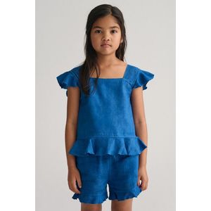 TOP GANT LINEN FRILL TOP LAPIS BLUE obraz