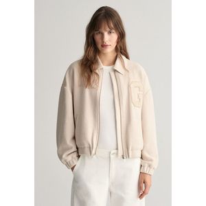 BUNDA GANT TEXTURED VARSITY JACKET SOFT OAT obraz