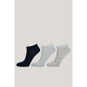 PONOŽKY GANT MONOGRAM ANKLE SOCKS 3-PACK EGGSHELL obraz