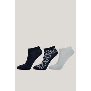 PONOŽKY GANT MONOGRAM ANKLE SOCKS 3-PACK EVENING BLUE obraz