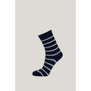 PONOŽKY GANT STRIPE WOOL CASHMERE SOCKS EVENING BLUE obraz