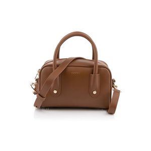 KABELKA GANT ICONIC MINI LEATHER BAG COGNAC BROWN obraz