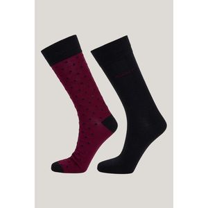 PONOŽKY GANT DOT AND SOLID SOCKS 2-PACK RICH WINE obraz