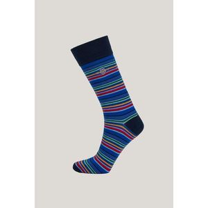 PONOŽKY GANT SHIELD MULTISTRIPE SOCKS EVENING BLUE obraz