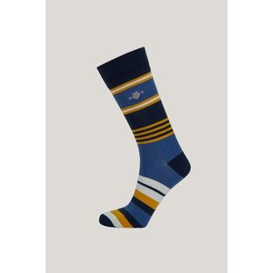 PONOŽKY GANT SHIELD RUGGER STRIPE SOCKS EVENING BLUE obraz