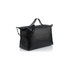 TRAVEL BAG GANT UNISEX. SLOUCHY LEATHER BAG BLACK obraz