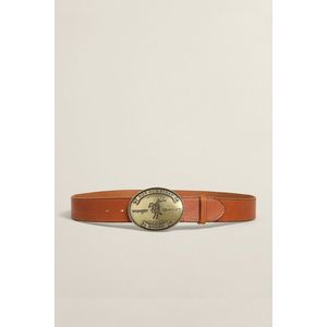 OPASEK GANT W. LEATHER BELT CLAY BROWN obraz