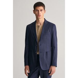 SAKO GANT SLIM COTTON LINEN SUIT BLAZER MARINE obraz